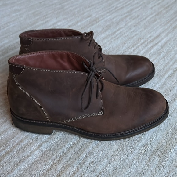 Johnston & Murphy Copeland Chukka Boot Tan Oiled Full Grain Size 8 - Picture 1 of 17